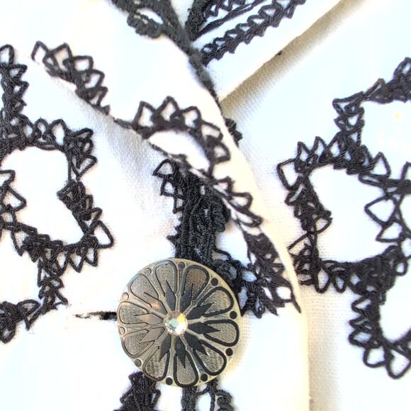 Draper's & Damon's Linen Blend Whimsy Coastal Blazer Women's 10 - Picture 6 of 11